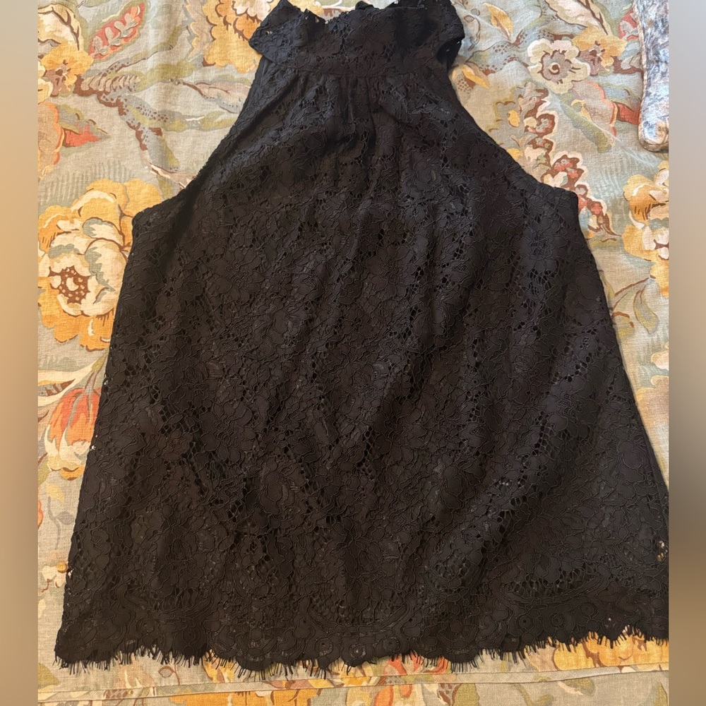 J. Crew Black Lace Sleeveless Blouse